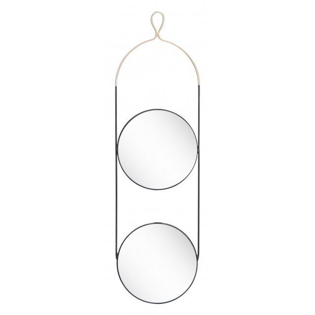 Zuo® Modern Zodiac Gold/Black Mirror-1