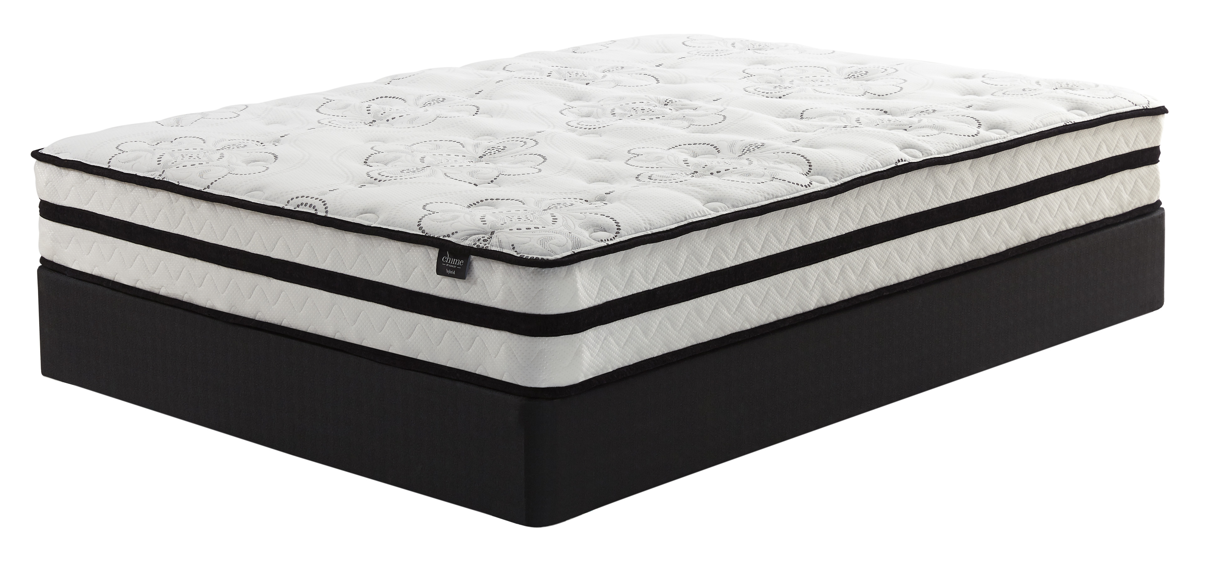 Ashley Express - Chime 10 Inch Hybrid Queen Mattress and Pillow - Thumbnail 4
