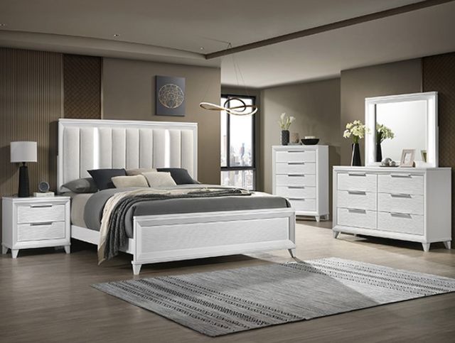 Crown Mark Cressida White Dresser-1