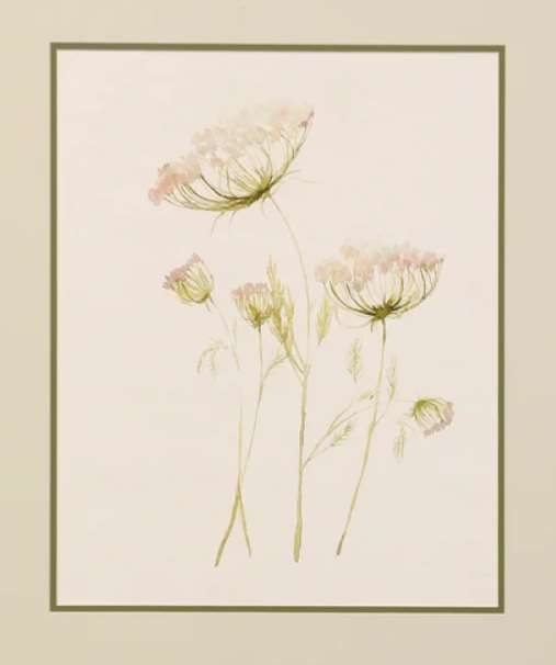 StyleCraft Blush Lace Beige/Light Green/Light Orange Wall Art-1