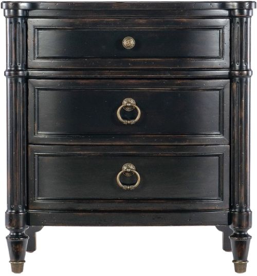 Hooker® Furniture Charleston Black Cherry 3-Drawer Nightstand-2