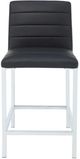 Modus Furniture Amalfi Soot/Chrome Upholstered Counter Stool-1