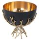 A & B Home Black/Gold Small Twig Bowl-3