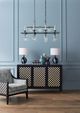 Currey & Company Sethos Old Iron Rectangular Chandelier-1