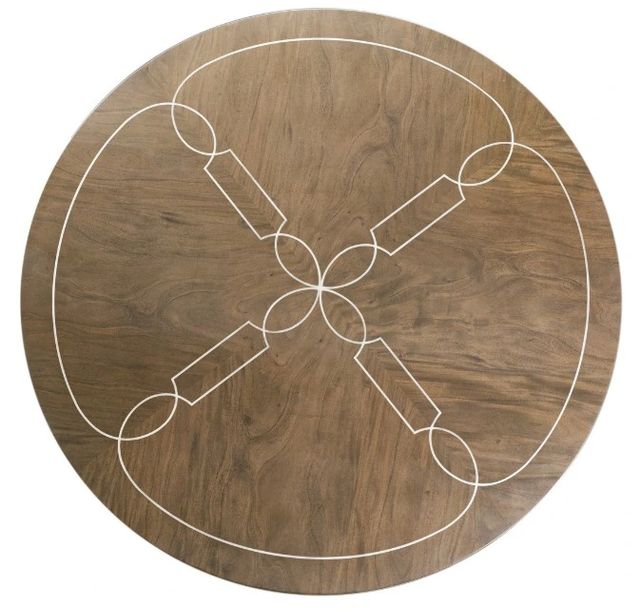 Michael Amini® Villa Cherie Hazelnut Round Dining Table-2