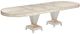 Michael Amini® St. Charles Dove Gray Double Pedestal Dining Table-0