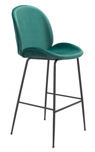 Zuo® Modern Miles Green Bar Chair-0