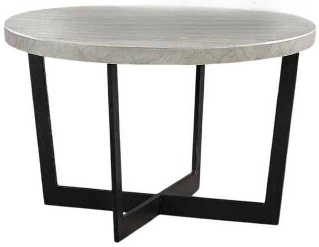 Liberty Furniture Pierce White Cocktail Table with Black Base-0