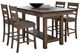 Liberty Furniture Brook Bay 5-Piece Sandstone Gathering Trestle Dining Set-0
