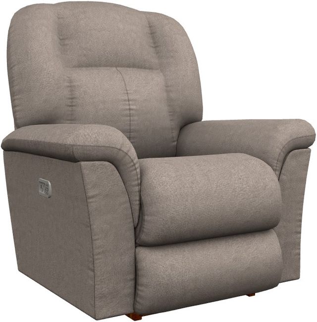 La-Z-Boy® Jasper Mushroom Power Rocking Recliner with Headrest-0