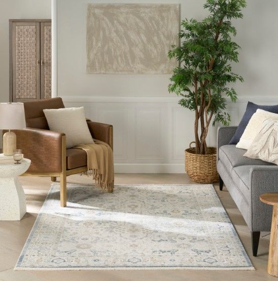 Nourison Home™ Pardis Light Blue 5'x7' Area Rug-1