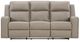 Signature Design by Ashley® Lavenhorne Pebble Manual Reclining Sofa with Drop Down Table-2