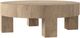 Four Hands Abaso Whitewash Rustic Wormwood Oak Coffee Table-3