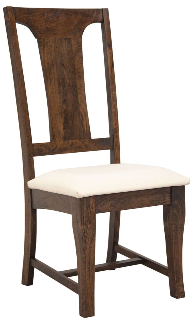 Home Trends & Design Nimes Antique Oak/Weathered Mango Upholstered Dining Chair-0