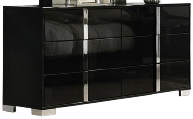 Furniture of America® Sinistra Piano Black Dresser-0