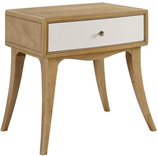 Bernards Tapestry Two Tone Leg Nightstand-0