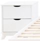Powell® Portix 3-Piece White King Simple Bedroom Set-2