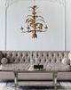 A & B Home Valerio Antique Gold Fleur Chandelier-3