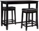 Linon Claridge 3-Piece Black Counter Table Set-0