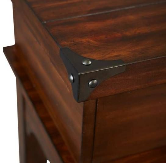 Liberty Furniture Aspen Skies Russet Brown Console Table-6