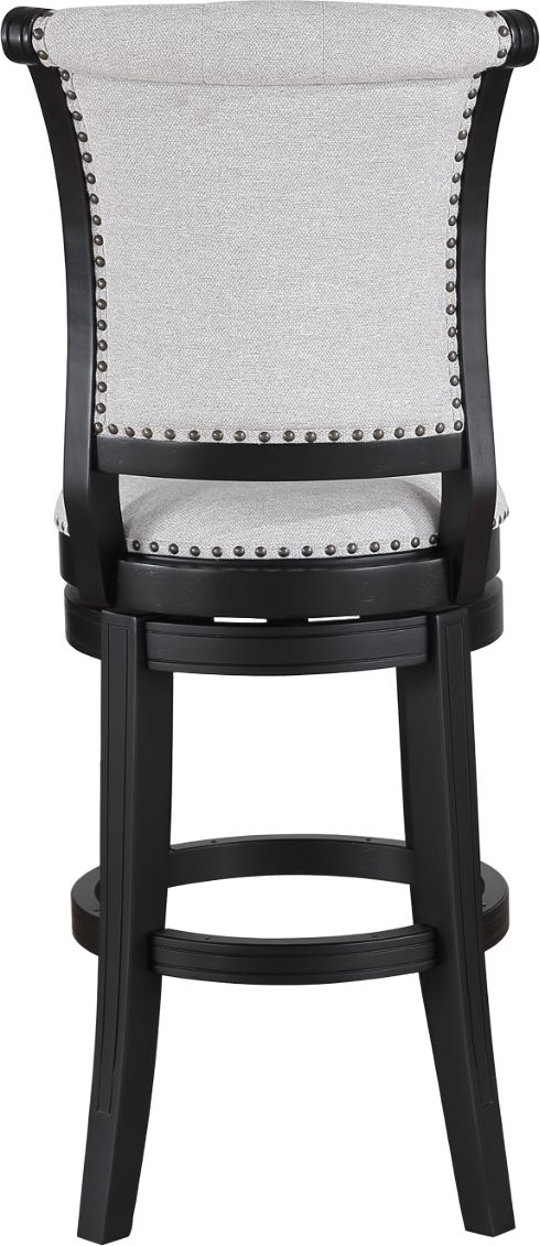 Crown Mark Granville Black/Dove Swivel Bar Stool-3