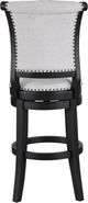 Crown Mark Granville Black/Dove Swivel Bar Stool-3