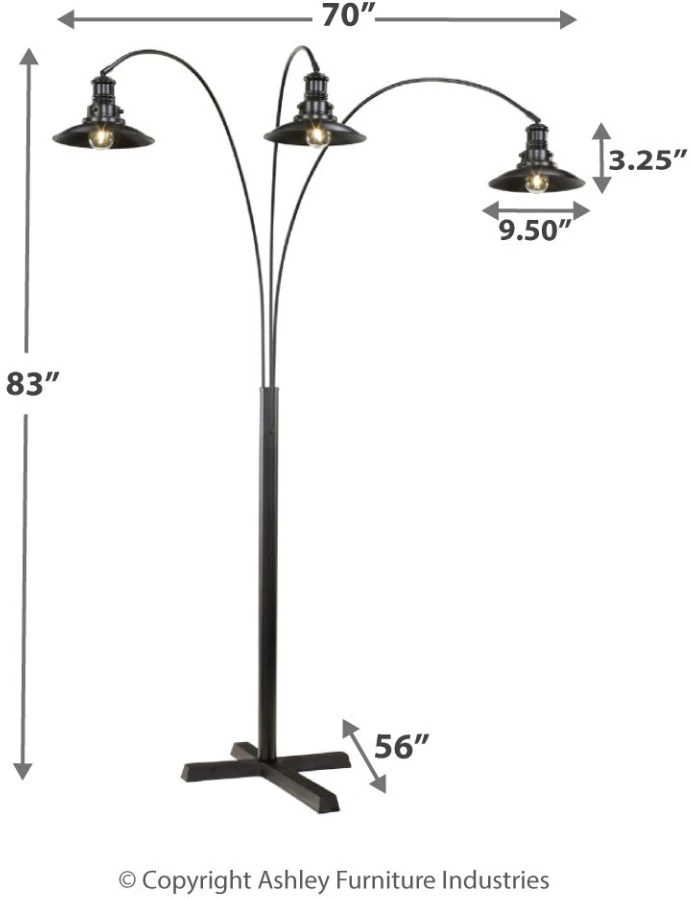 Signature Design by Ashley Sheriel Arc Floor Lamp - Thumbnail 5