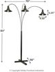 Signature Design by Ashley® Sheriel Black Metal Arc Floor Lamp-1