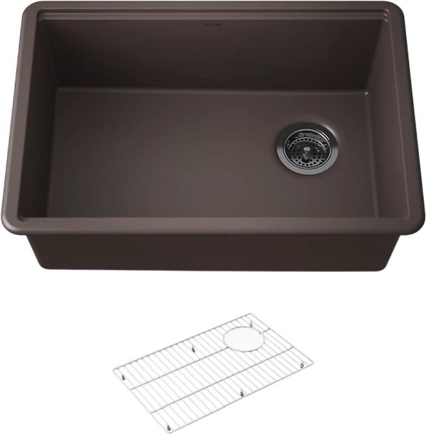 KOHLER® Billings® Matte Brown 27" Undermount Single-Bowl Kitchen Sink-0