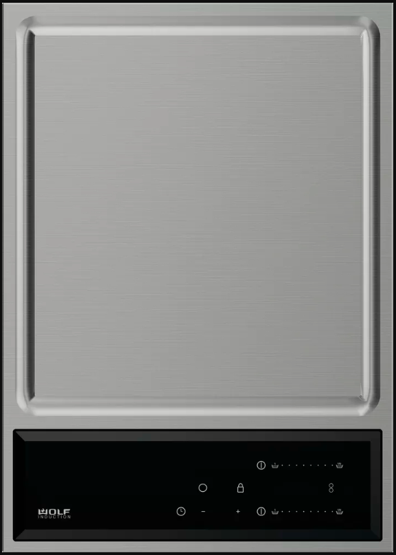 Wolf® Transitional 15" Stainless Steel Electric Induction Teppanyaki Cooktop-1