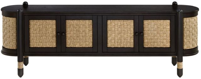 Martin Svensson Seagrass & Wood Smoked TV Stand-1