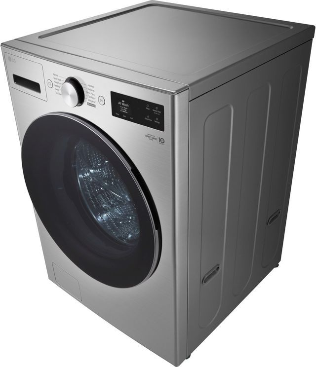 LG 5 Cu. Ft. Graphite Steel Front Load Washer TurboWash® 360°, Built-In Intelligence and Hybrid Electronic Controls-2