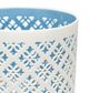 A & B Home Blue/White Candle Holder-1