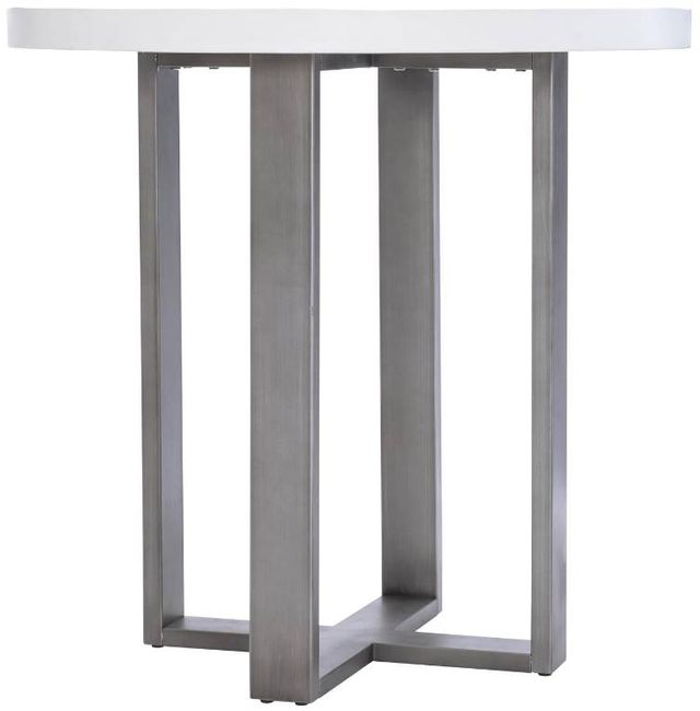 Bernhardt Del Mar Bone/Flint Grey Outdoor Counter Table Lux Furniture