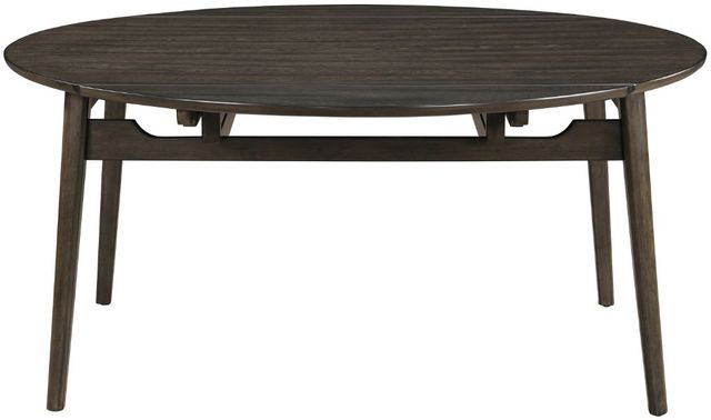 New Classic® Home Furnishings Rex Walnut Dining Table with Self Storing Leaves-2