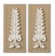 A & B Home 2-Piece Beige/Washed White Wall Art Set-0