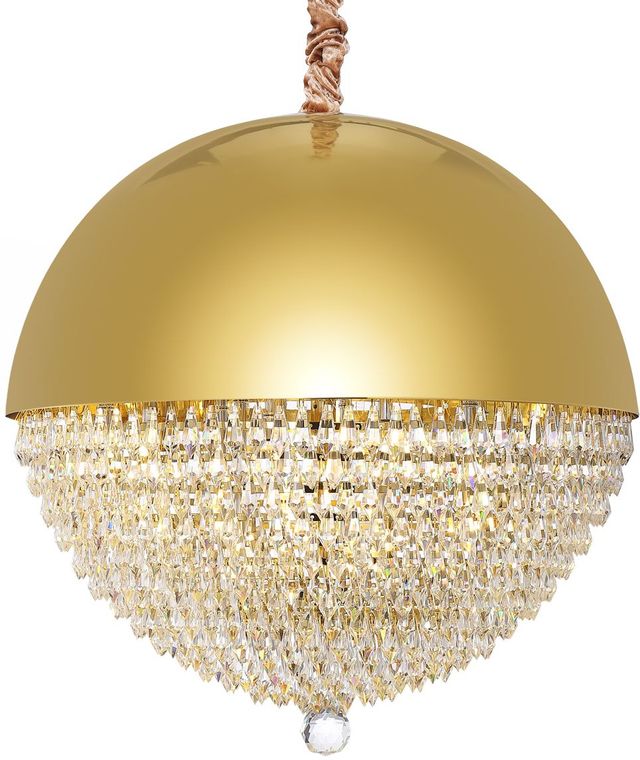 Michael Amini® Eclipse Gold Round LED Chandelier-0