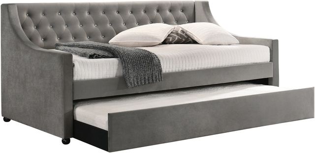Coaster® Chatsboro Grey Upholstered Trundle Daybed -0