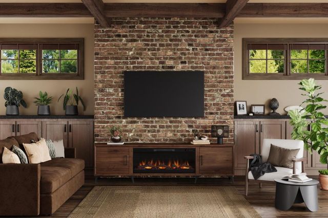 Legends Home Real Cozy Malibu Lola Rosa 78" Fireplace Console-1