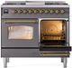 Ilve® Nostalgie II Series 40" Graphite Matte Pro Style Dual Fuel Range-3