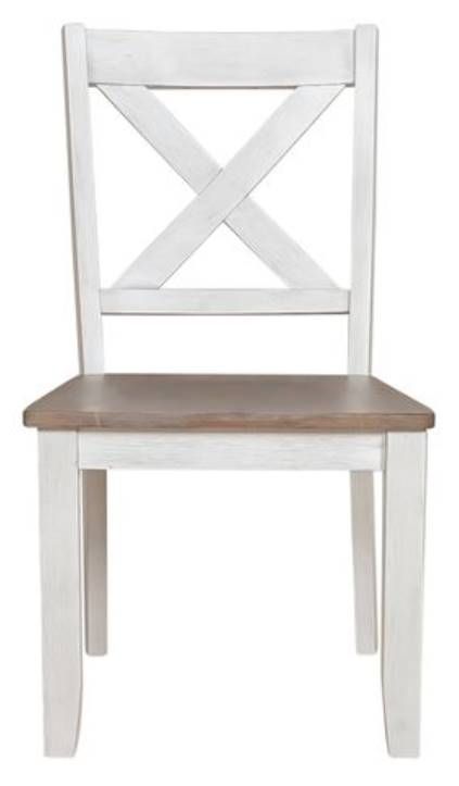 Clearance Liberty Furniture Lakeshore White X Back Side Chair-1