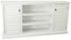 American Heartland Manufacturing Rustic Bright White Provincial Shutter TV Stand-0