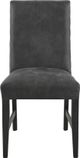 Elements International Cruz 2-Piece Dark Gray Dining Chairs-1