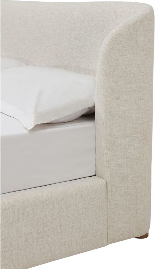 Modus Furniture Virgil Kiki Whipped Honey Queen Upholstered Platform Bed-3