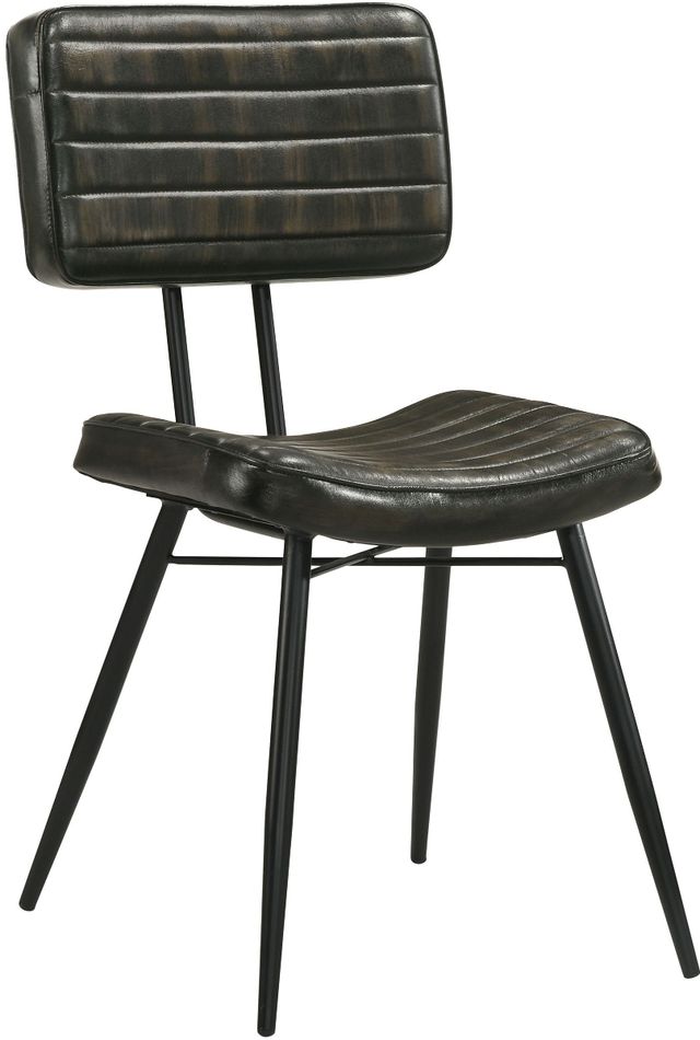 Coaster® Partridge 2-Piece Espresso/Black Padded Side Chairs-0