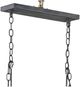 Currey & Company Culpepper Contemporary Gold Leaf/French Black Rectangular Chandelier-1