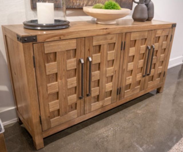 Signature Design by Ashley® Ridgester Light Brown Dining Room Server-2