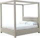 Modus Furniture Virgil Rockford Turtle Dove Full Upholstered Canopy Bed-0