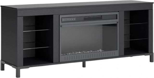 Meuble TV 60 pouces avec cheminée électrique Cayberry de Signature Design by Ashley® - Noir