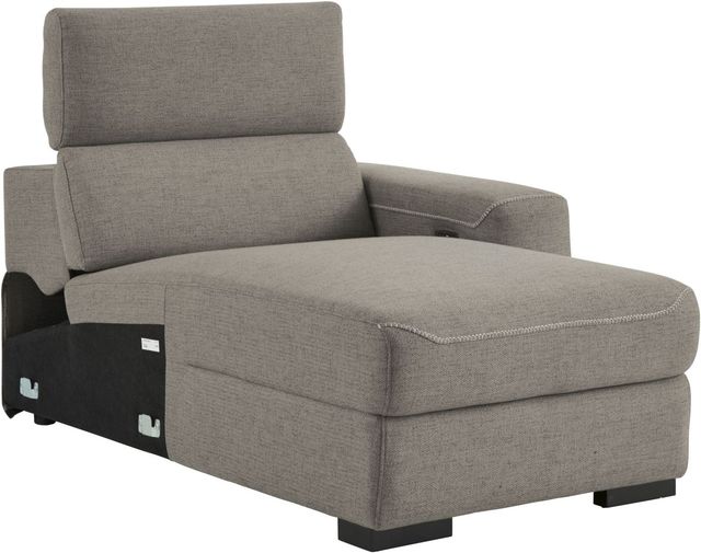 Signature Design by Ashley® Mabton 2-Piece Gray Power Reclining Right-Arm Facing Sectional and Chaise-2